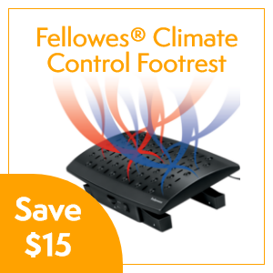 fellowes climate control footrest